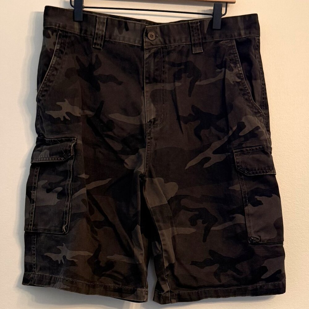 Beverly Hills Polo Club Grey Camo Cargo Shorts